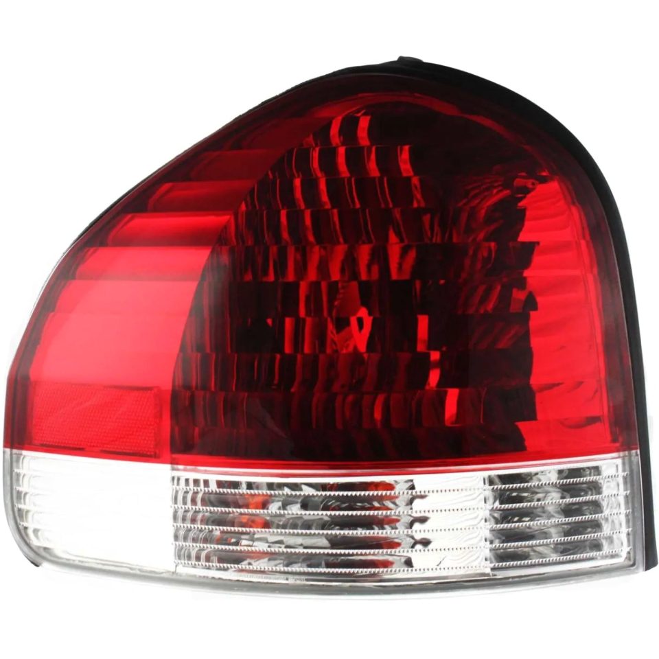 Cast Iron Easy-Clean Halogen Tail Light For 2005-2006 Hyundai Santa Fe Left Clear/Red Lens w/ Bulbs