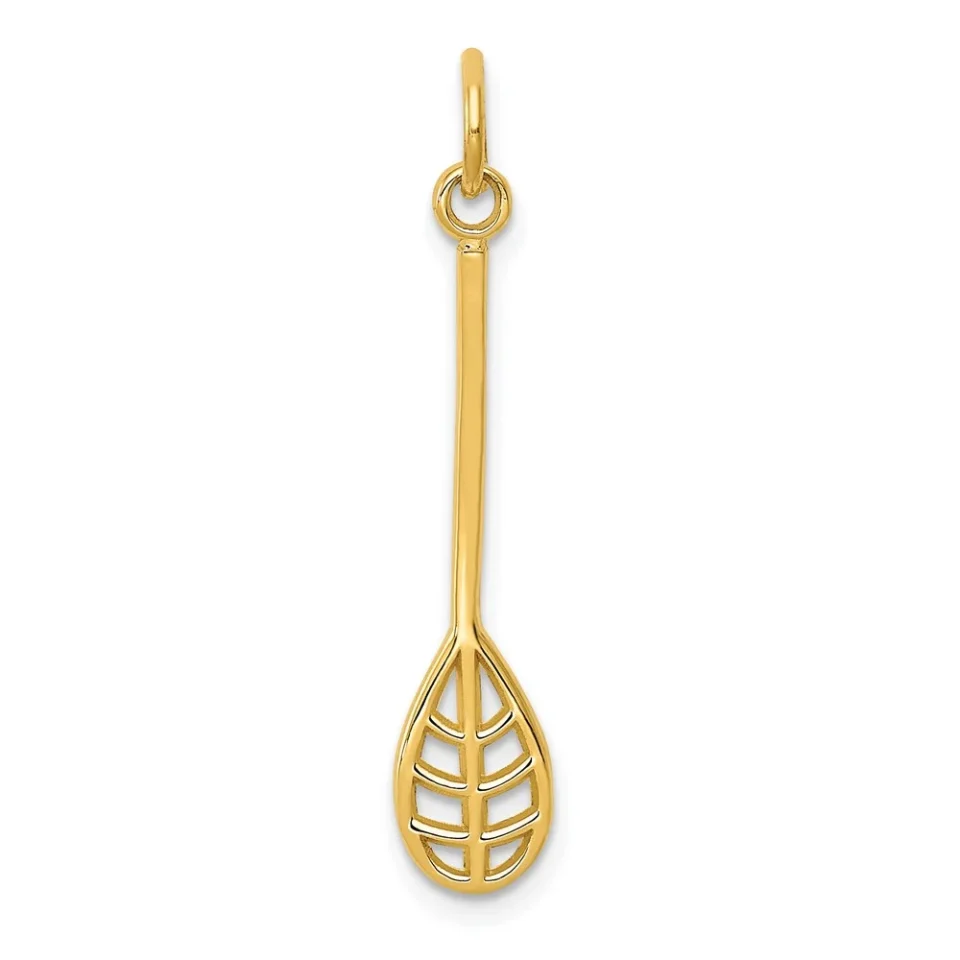 Polished Office 14k Lacrosse Charm QK3532
