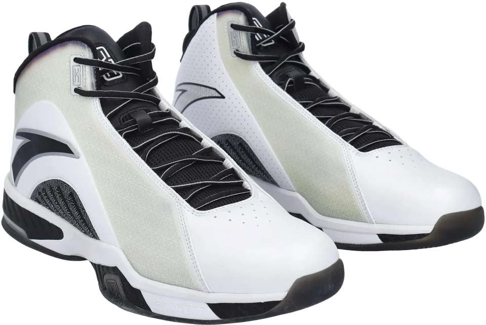 Office Cooking Kevin Garnett Brooklyn Nets Player-Issued KG3 White and Black Shoes - Size 15