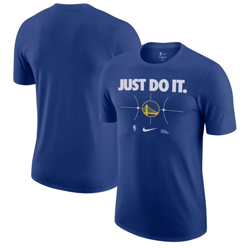 Gift-Ready Men's Nike Royal Golden State Warriors Just Do It T-Shirt
