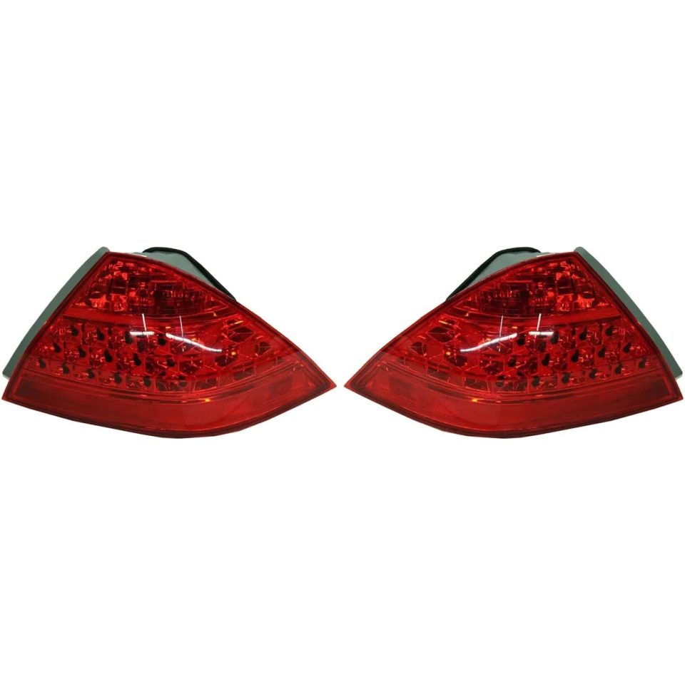 Wooden Set of 2 Tail Light For 06-2007 Honda Accord Value Package LH & RH Outer