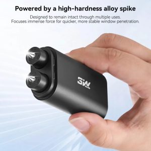 Matte 2-in-1 Car Window Hammer Breaker & Seatbelt Cutter with Compact Dual-Head Design Car Accessories