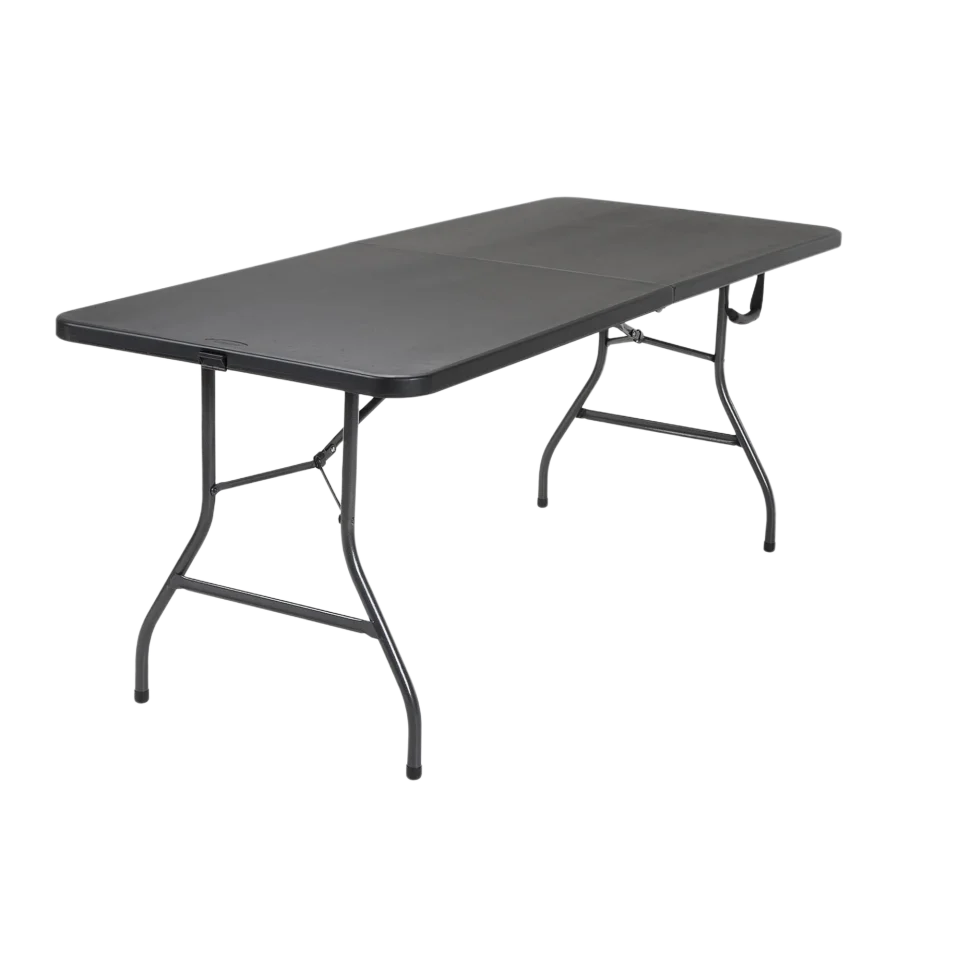 Supreme 6FT Portable Picnic Folding Table for Indoor and Outdoor 72ﾡﾱx30ﾡﾱ Black