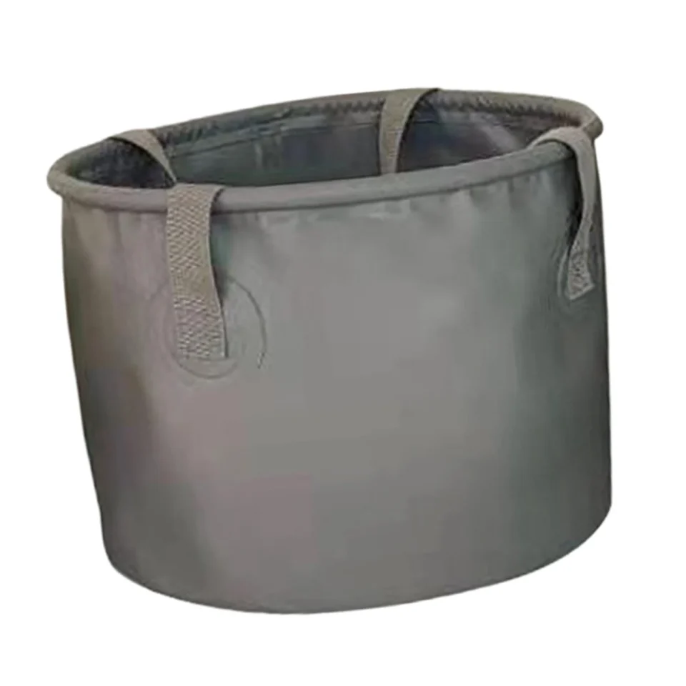 Baking kesoto Bucket, Folding Wash Basin with Handle, Folding Water Bucket, Water Storage Container for Picnic Camping Outdoor Gray 20L 32cmx15cm