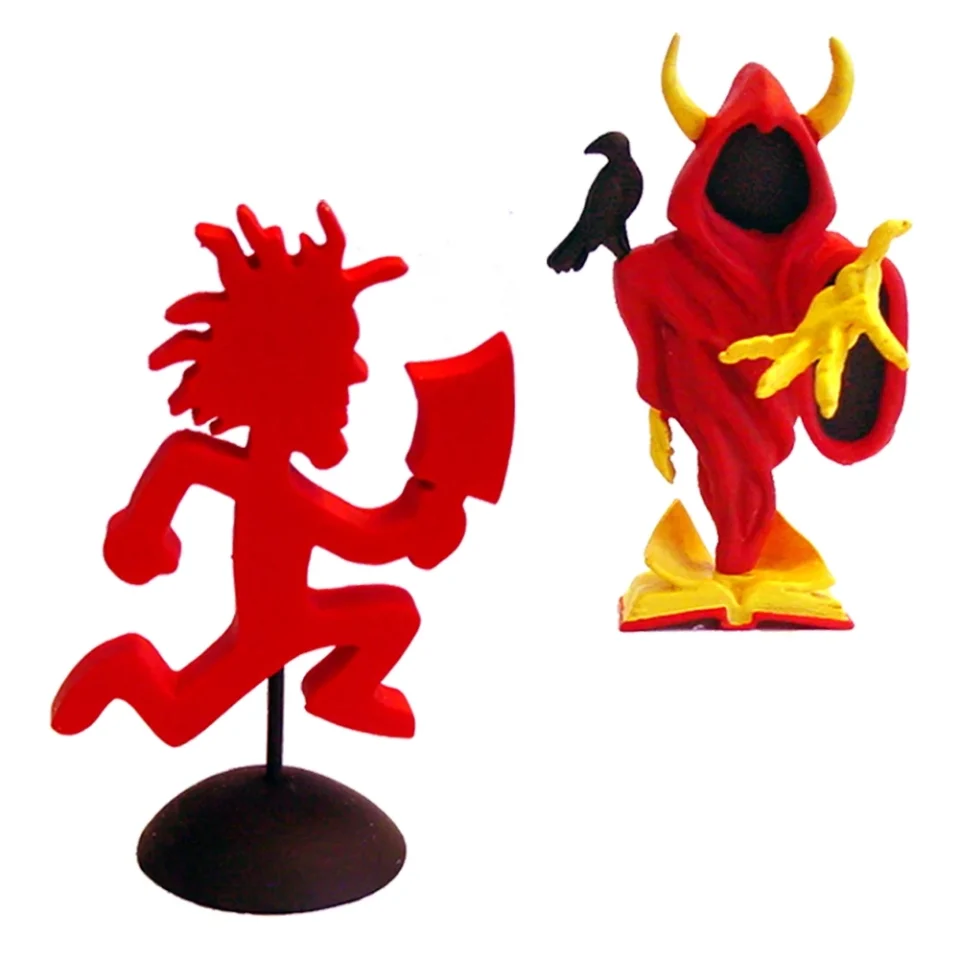 Prime Rare Insane Clown Posse Collectible 2006 ICP Hatchetman & Wraith Statue Figures