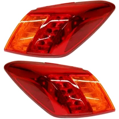 Bamboo Polished Set of 2 Tail Light For 2009-2010 Nissan Murano S LH & RH w/ Bulb(s)