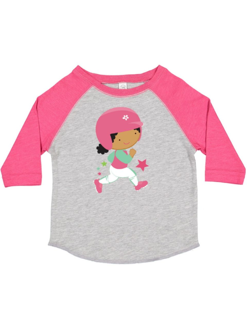 Clear Inktastic Softball Player Little Girl Girls Toddler T-Shirt