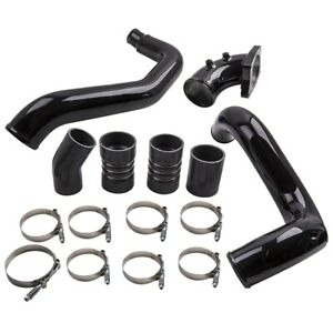 Glossy Intercooler Pipe Kit+Intake Elbow for Ford F450 2003-2007 6.0L Turbo Diesel