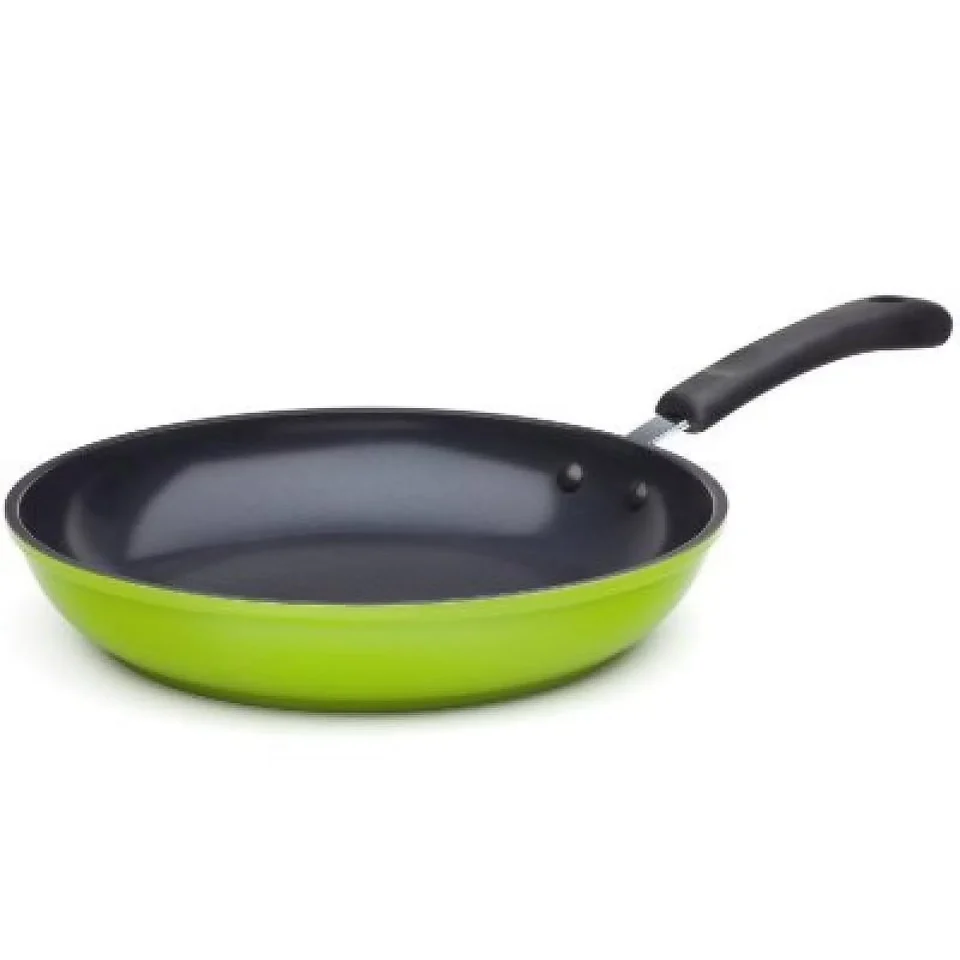 Home 10 Green Earth Frying Pan by Ozeri, with Textured Ceramic Non-Stick Coating from Germany (100% PTFE, PFOA and APEO Free)